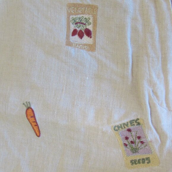 *3/$10*  Alexandra Bartlett Linen Garden Seeds Shorts 17" Inseam - Picture 10 of 15
